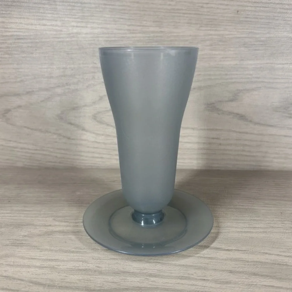Vintage Tupperware Tall Parfait Sundae Dessert Cup Gray